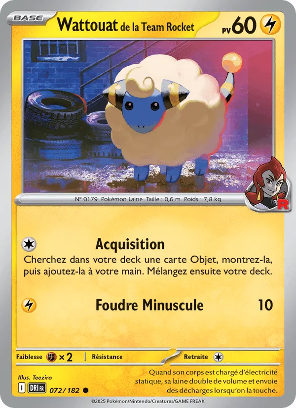 Wattouat de la Team Rocket · Rivalités Destinées 072/182