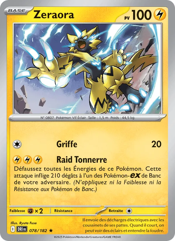 Zeraora · Rivalités Destinées 078/182