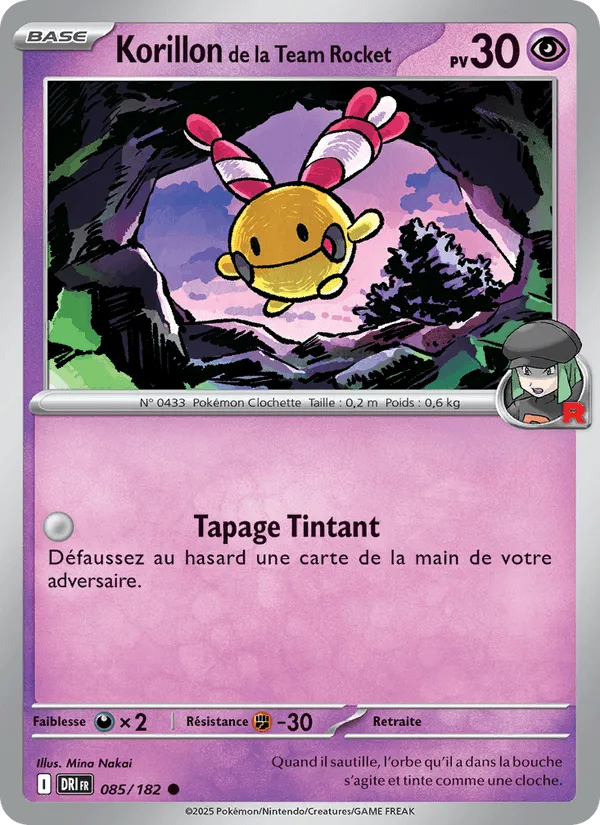Korillon de la Team Rocket · Rivalités Destinées 085/182