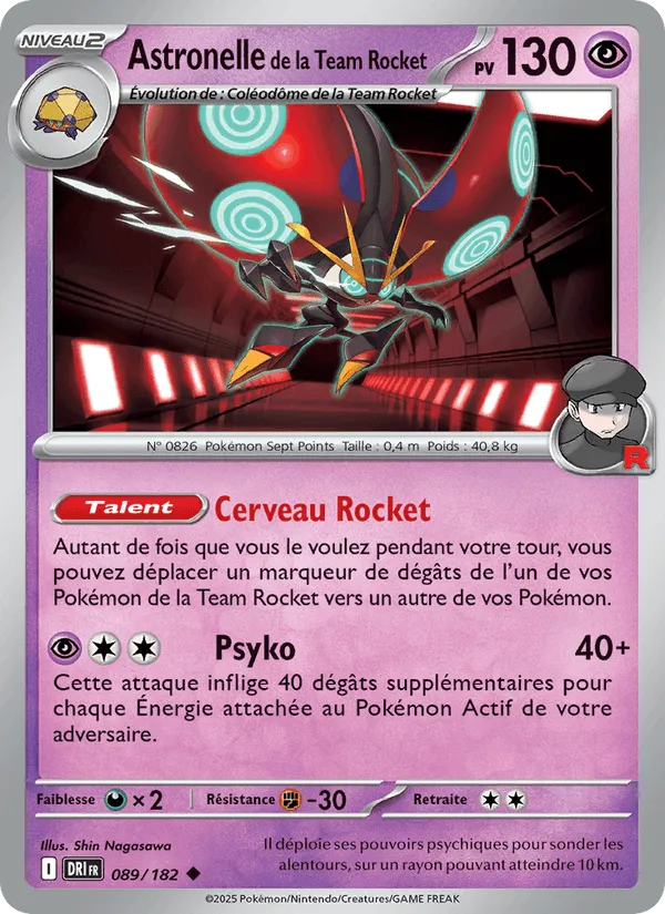Astronelle de la Team Rocket · Rivalités Destinées 089/182