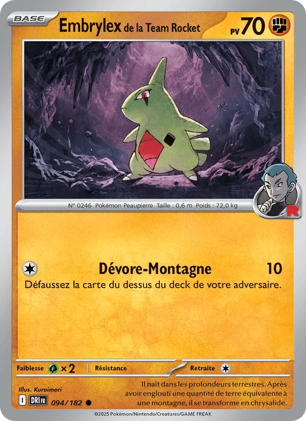 Embrylex de la Team Rocket · Rivalités Destinées 094/182