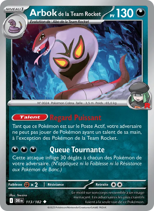 Arbok de la Team Rocket · Rivalités Destinées 113/182