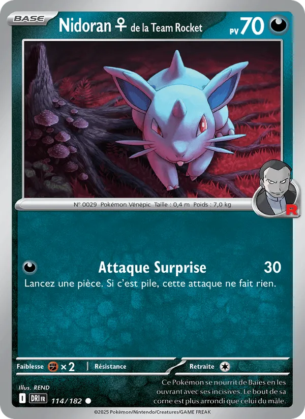 Nidoran♀ de la Team Rocket · Rivalités Destinées 114/182