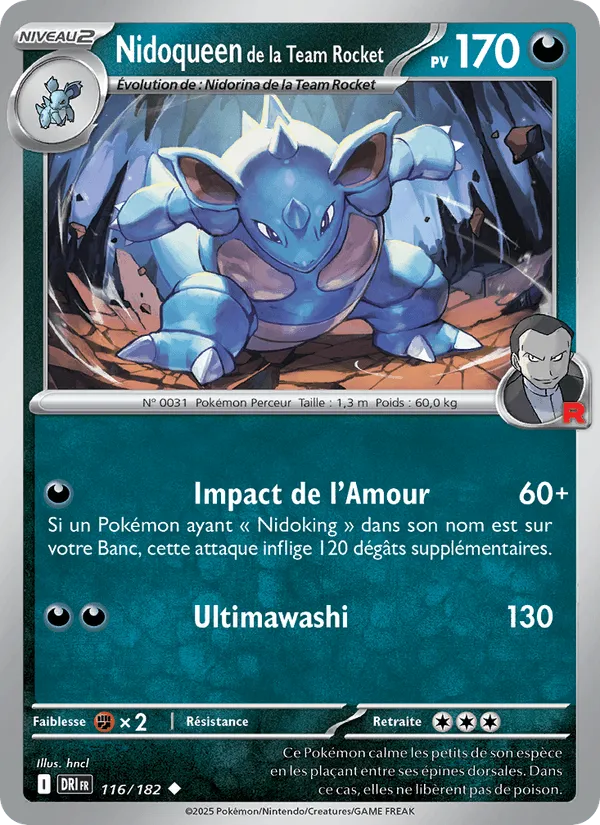 Nidoqueen de la Team Rocket · Rivalités Destinées 116/182