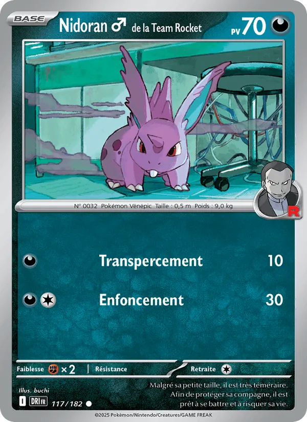 Nidoran♂ de la Team Rocket · Rivalités Destinées 117/182