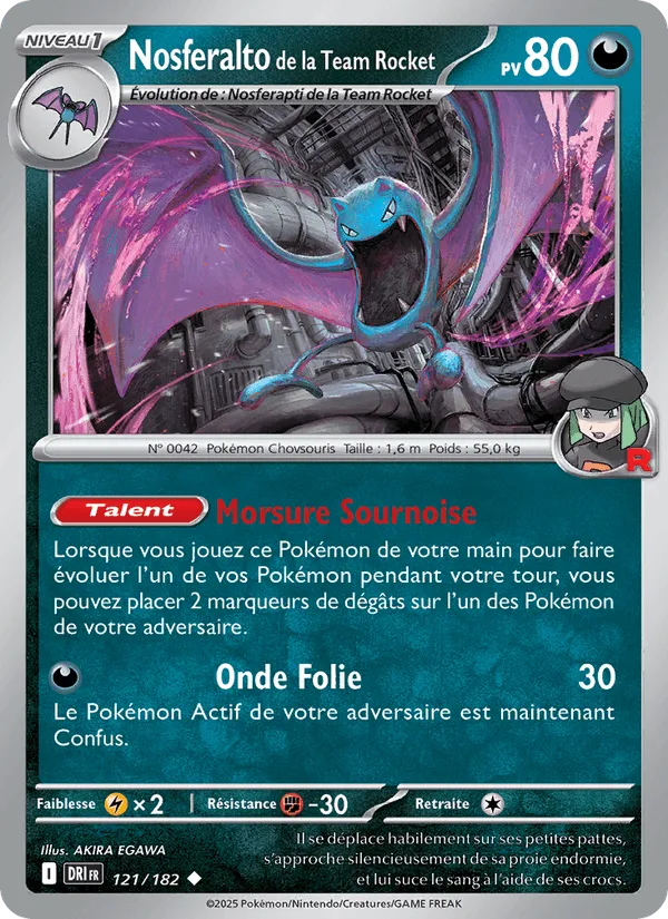 Nosferalto de la Team Rocket · Rivalités Destinées 121/182