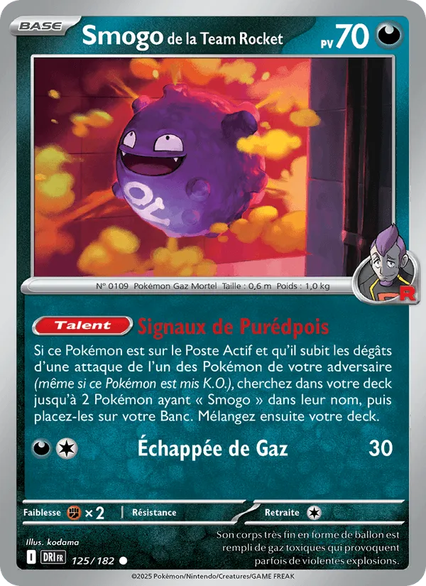 Smogo de la Team Rocket · Rivalités Destinées 125/182