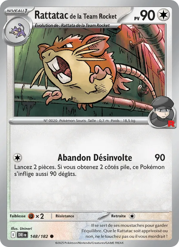 Rattatac de la Team Rocket · Rivalités Destinées 148/182