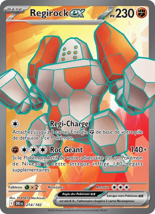 Regirock-ex · Rivalités Destinées 214/182