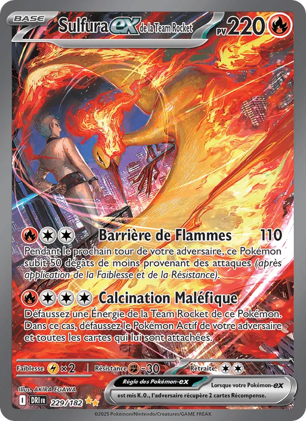 Sulfura-ex de la Team Rocket · Rivalités Destinées 229/182