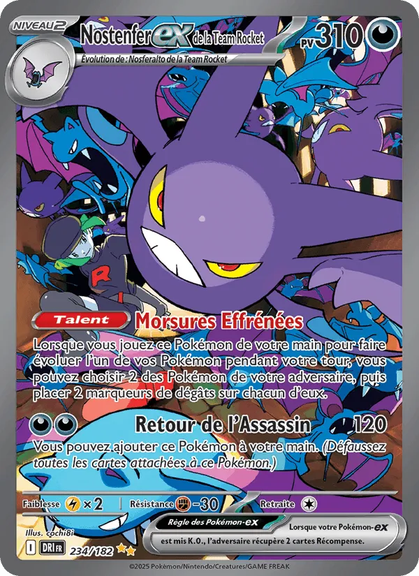 Nostenfer-ex de la Team Rocket · Rivalités Destinées 234/182