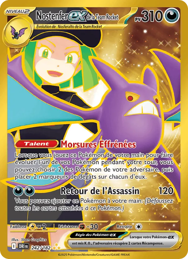 Nostenfer-ex de la Team Rocket · Rivalités Destinées 242/182
