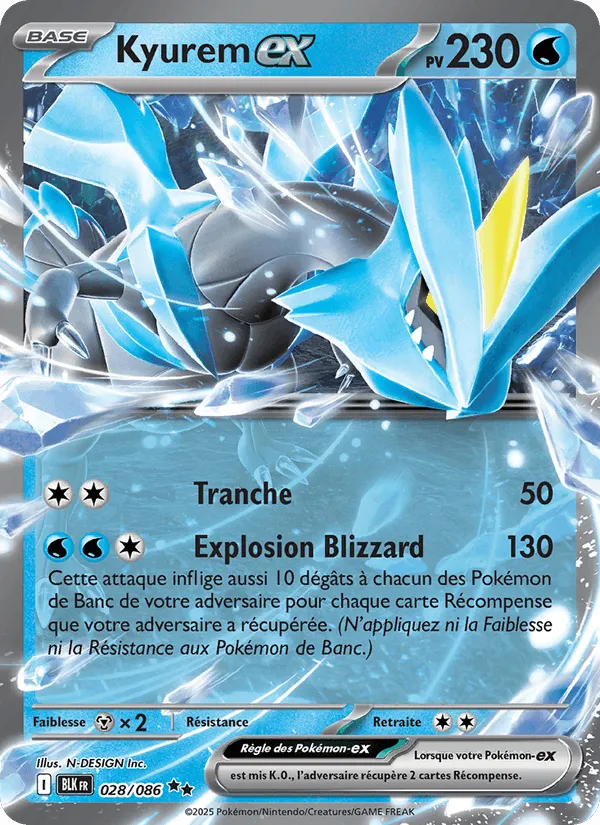Kyurem-ex · Foudre Noire 028/86