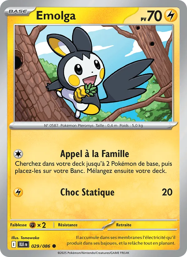 Emolga · Foudre Noire 029/86