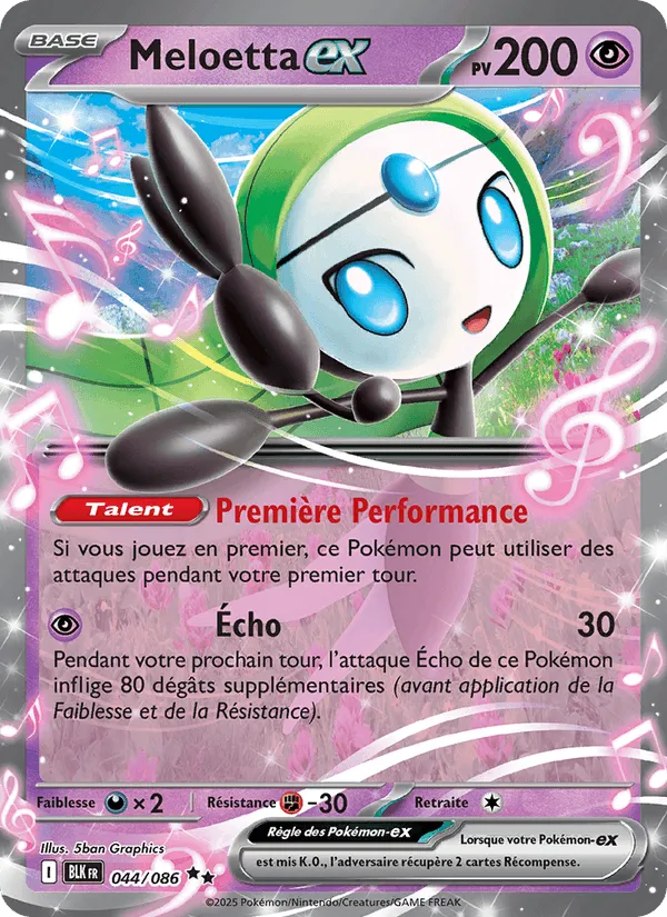 Meloetta-ex · Foudre Noire 044/86