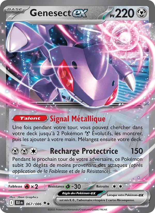 Genesect-ex · Foudre Noire 067/86