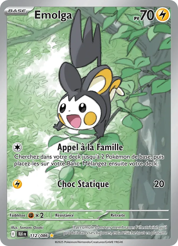 Emolga · Foudre Noire 112/86