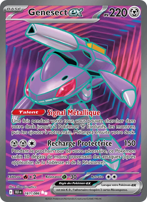 Genesect-ex · Foudre Noire 161/86