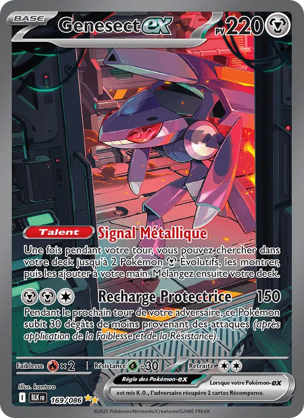 Genesect-ex · Foudre Noire 169/86
