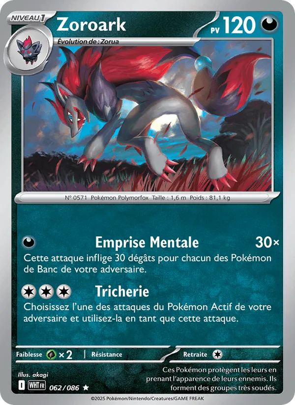 Zoroark · Flamme Blanche 062/86