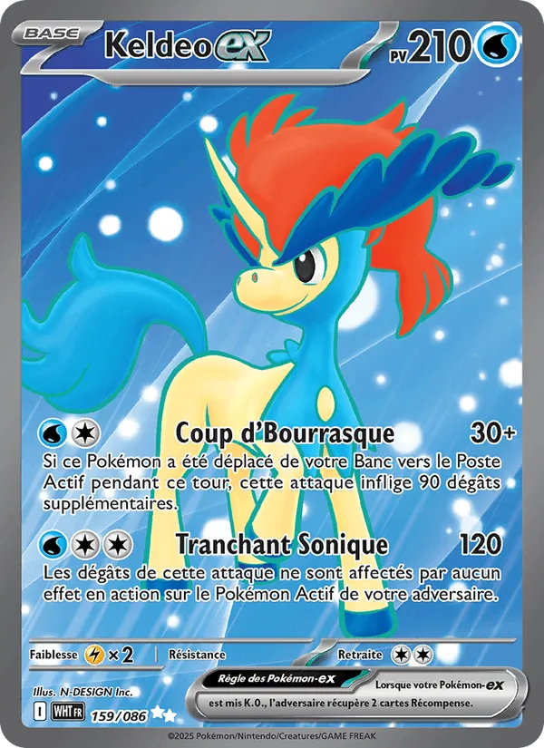 Keldeo-ex · Flamme Blanche 159/86