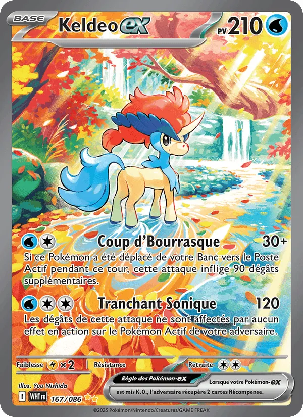 Keldeo-ex · Flamme Blanche 167/86
