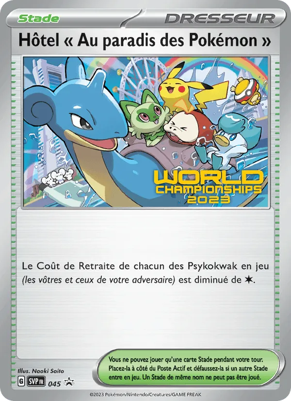 Hôtel " Au paradis des Pokémon " · SVP Black Star Promos 045/225