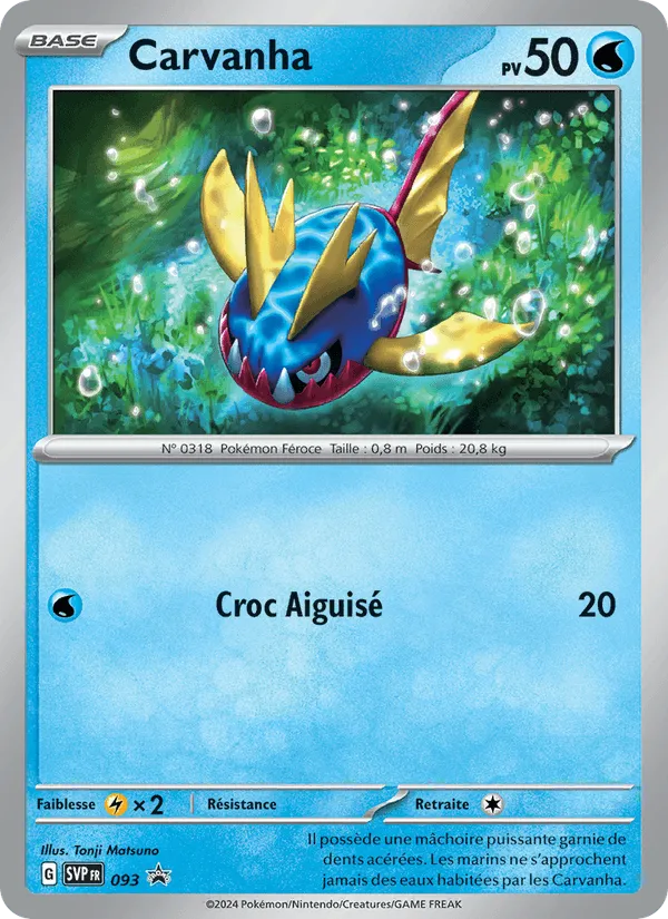 Carvanha · SVP Black Star Promos 093/225
