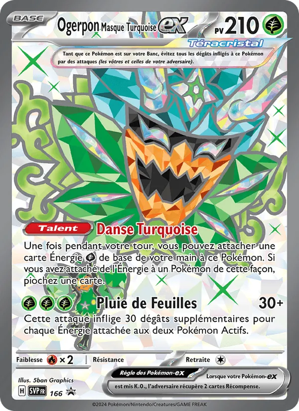 Ogerpon Masque Turquoise-ex · SVP Black Star Promos 166/225