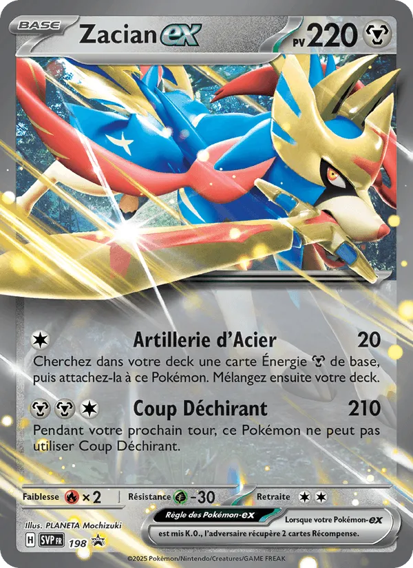Zacian-ex · SVP Black Star Promos 198/225