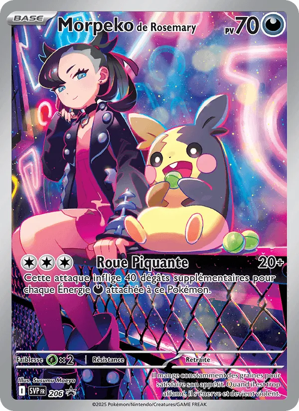 Morpeko de Rosemary · SVP Black Star Promos 206/225
