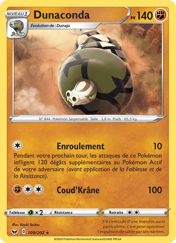 Dunaconda · Épée et Bouclier 109/202