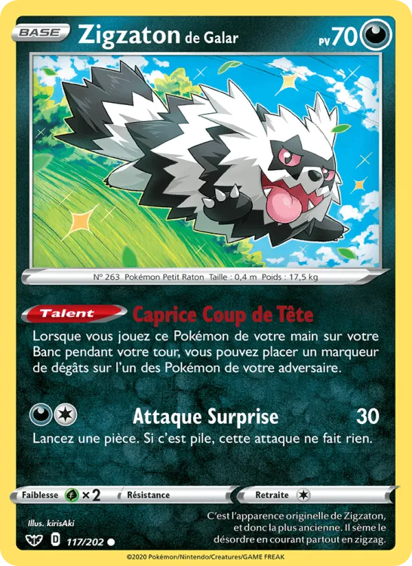 Zigzaton de Galar · Épée et Bouclier 117/202