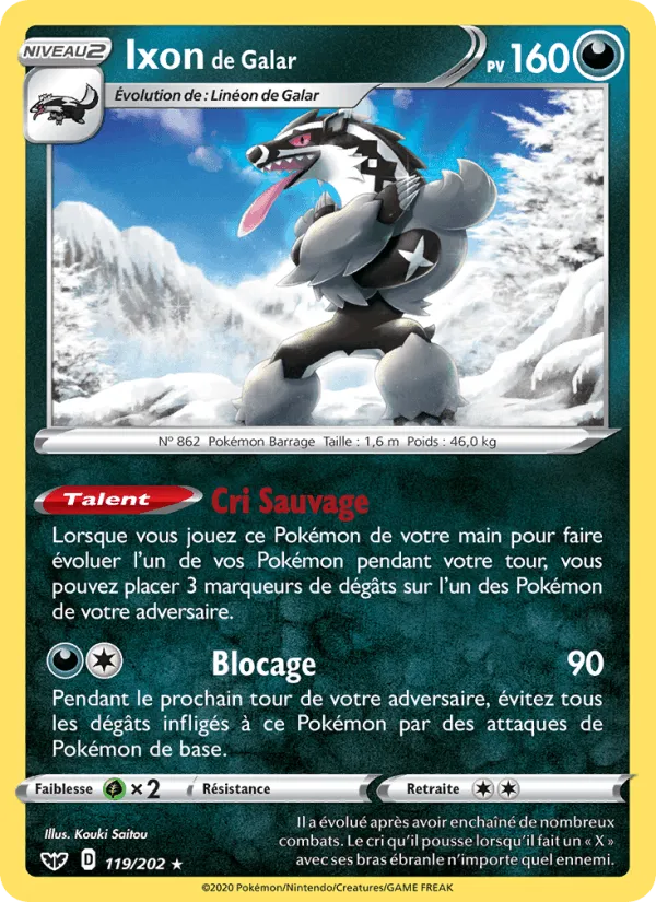 Ixon de Galar · Épée et Bouclier 119/202