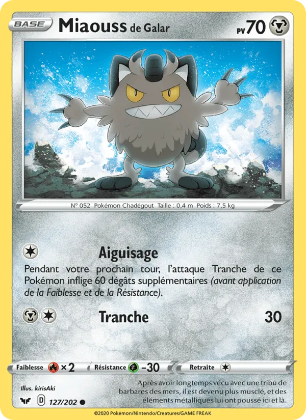 Miaouss de Galar · Épée et Bouclier 127/202