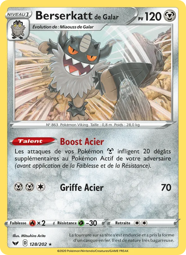 Berserkatt de Galar · Épée et Bouclier 128/202