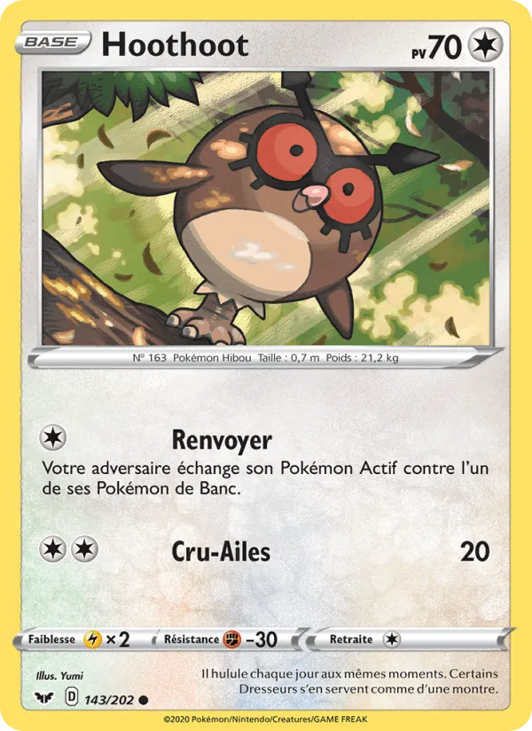 Hoothoot · Épée et Bouclier 143/202