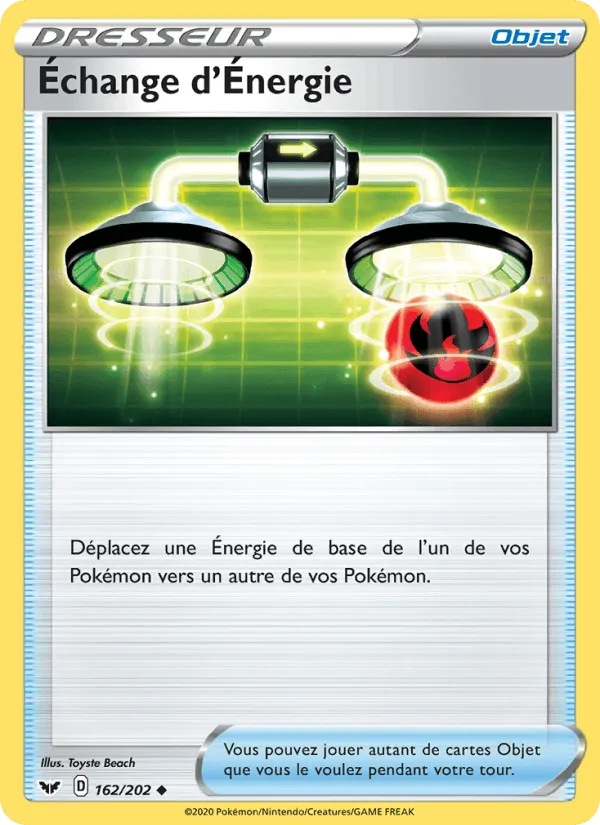 Échange d'Énergie · Épée et Bouclier 162/202