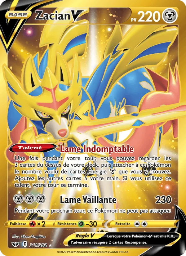 Zacian V · Épée et Bouclier 211/202