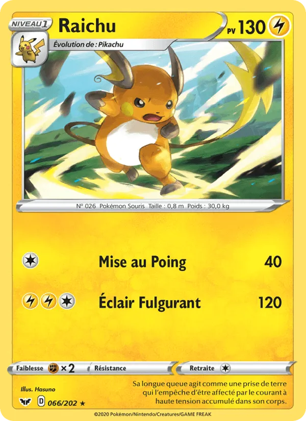 Raichu · Épée et Bouclier 66/202