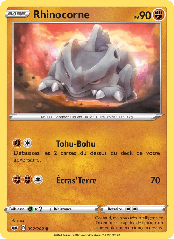 Rhinocorne · Épée et Bouclier 97/202