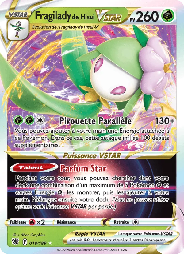 Fragilady de Hisui VSTAR · Astres Radieux 018/189