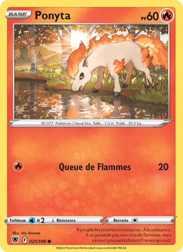 Ponyta · Astres Radieux 021/189