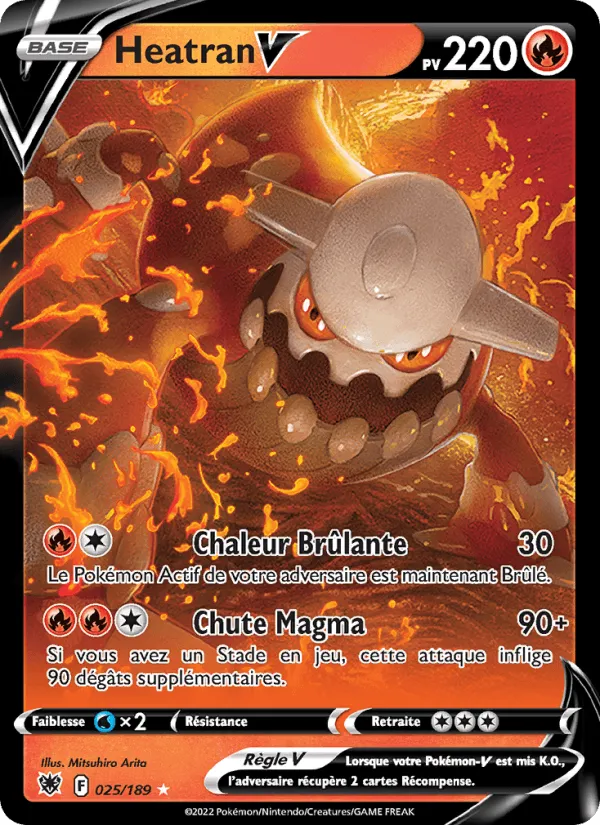 Heatran V · Astres Radieux 025/189
