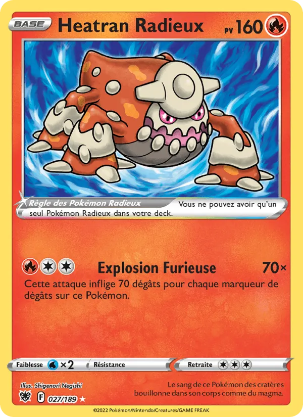 Heatran Radieux · Astres Radieux 027/189