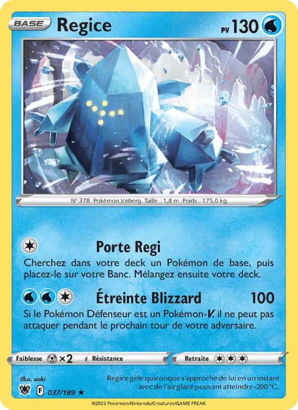 Regice · Astres Radieux 037/189