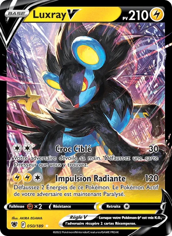 Luxray V · Astres Radieux 050/189