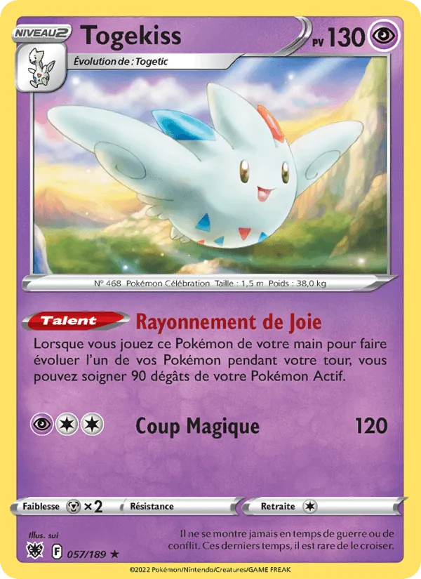 Togekiss · Astres Radieux 057/189