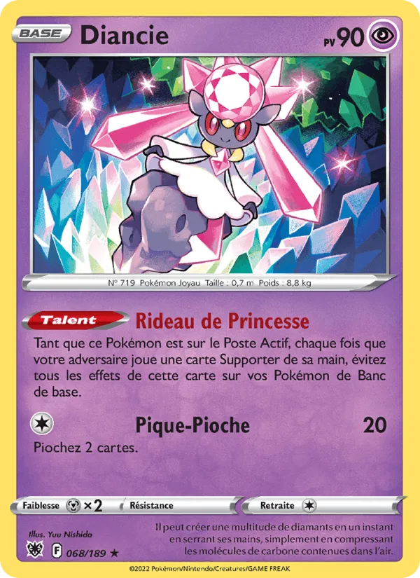 Diancie · Astres Radieux 068/189