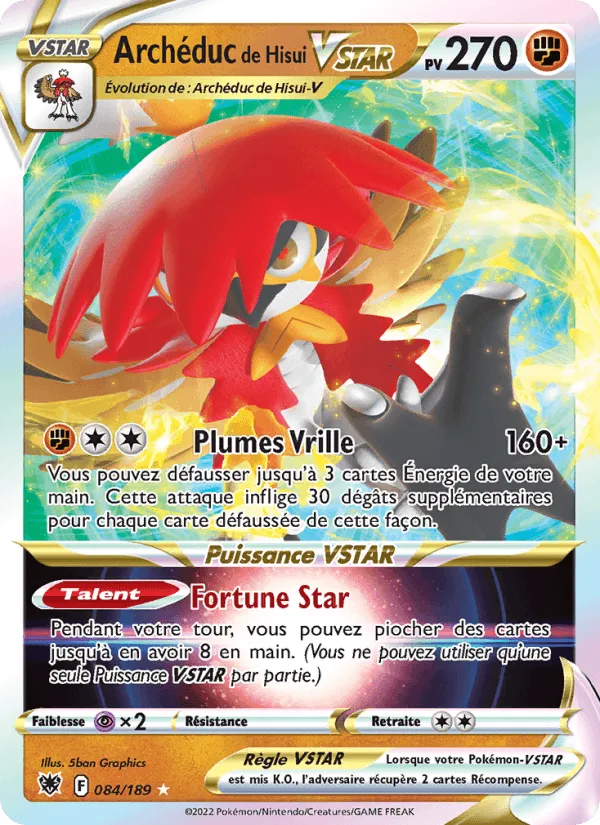 Archéduc de Hisui VSTAR · Astres Radieux 084/189